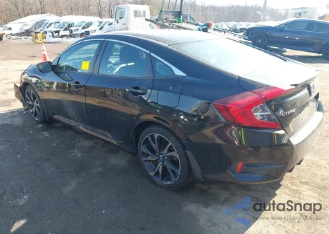 2021 Honda Civic Sport из США, поврежденный, VIN 2HGFC2F86MH536190